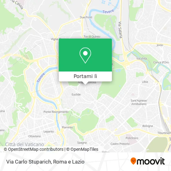 Mappa Via Carlo Stuparich