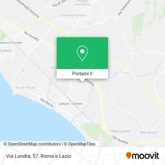 Mappa Via Londra, 57