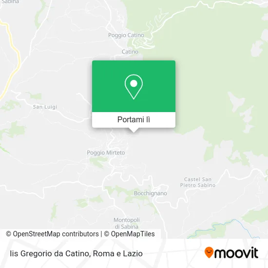 Mappa Iis Gregorio da Catino