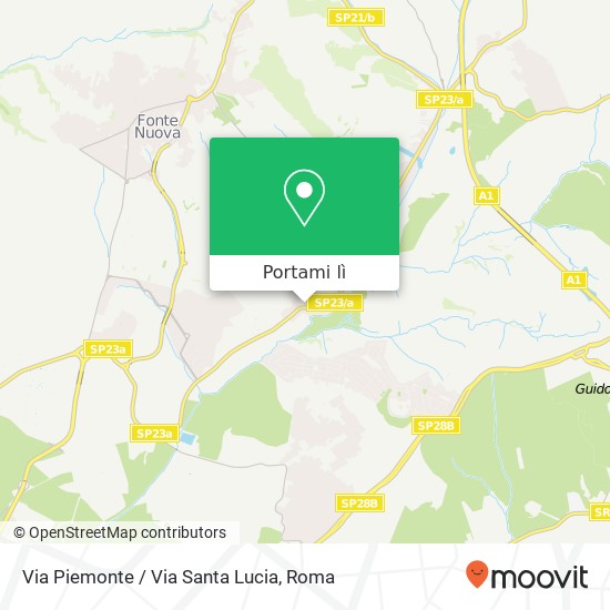 Mappa Via Piemonte / Via Santa Lucia