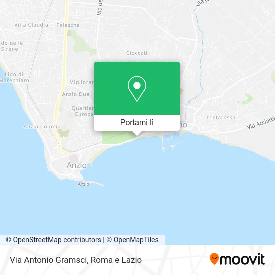 Mappa Via Antonio Gramsci