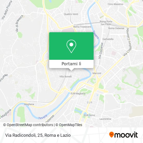 Mappa Via Radicondoli, 25