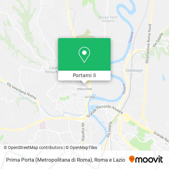 Mappa Prima Porta (Metropolitana di Roma)