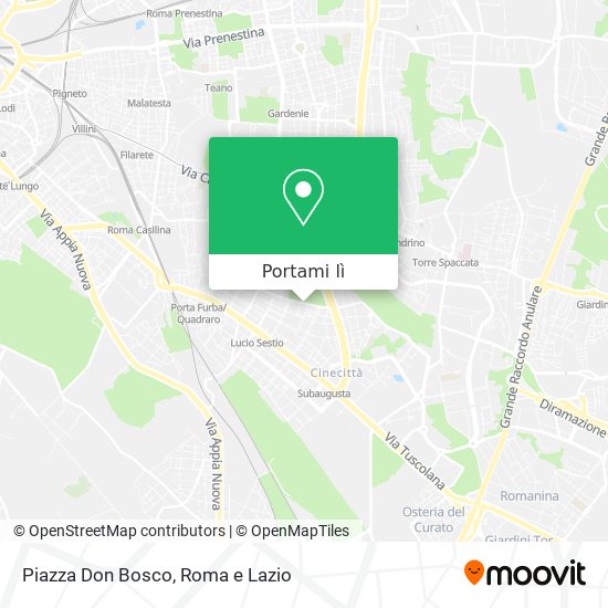 Mappa Piazza Don Bosco