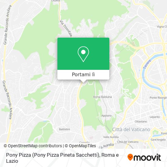 Mappa Pony Pizza (Pony Pizza Pineta Sacchetti)