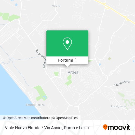 Mappa Viale Nuova Florida / Via Assisi