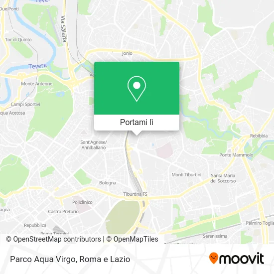 Mappa Parco Aqua Virgo