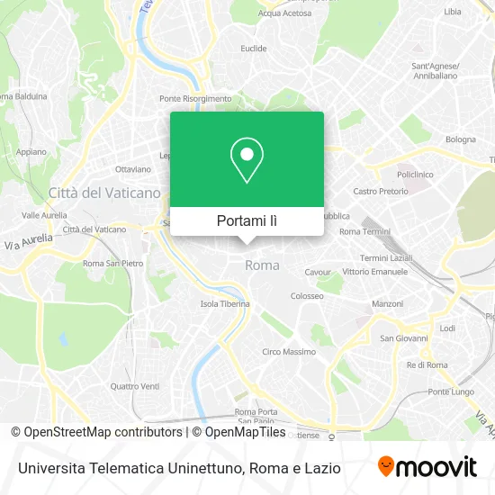 Mappa Universita Telematica Uninettuno