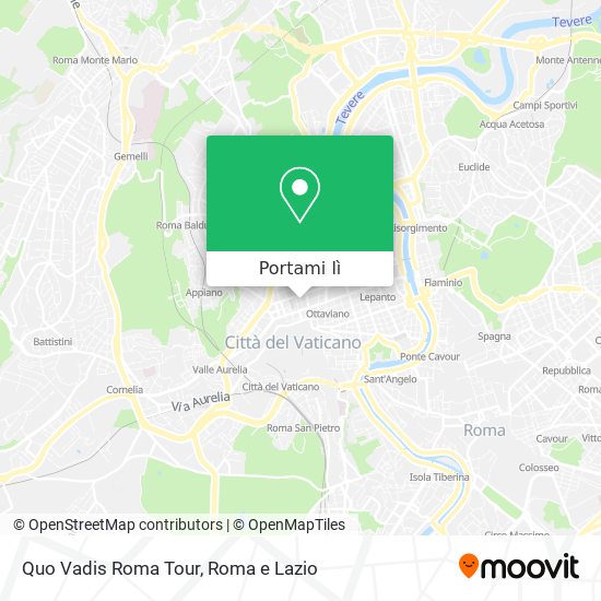 Mappa Quo Vadis Roma Tour