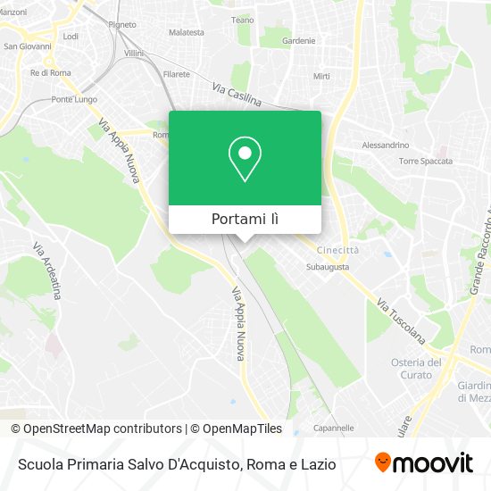 Mappa Scuola Primaria Salvo D'Acquisto