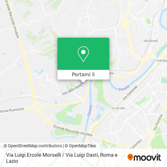 Mappa Via Luigi Ercole Morselli / Via Luigi Dasti