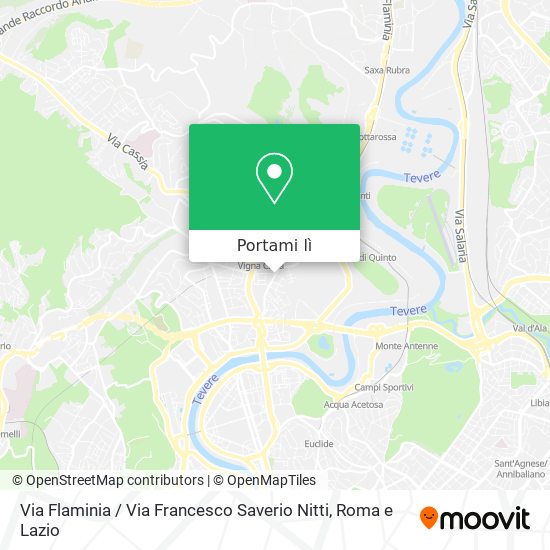 Mappa Via Flaminia / Via Francesco Saverio Nitti