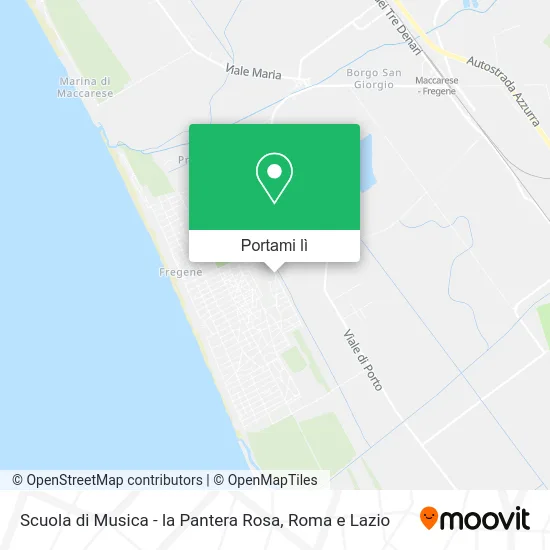 Mappa Scuola di Musica - la Pantera Rosa