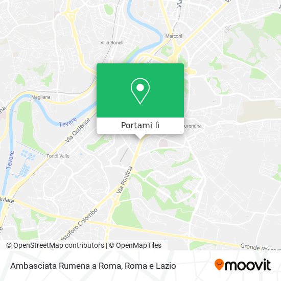 Mappa Ambasciata Rumena a Roma