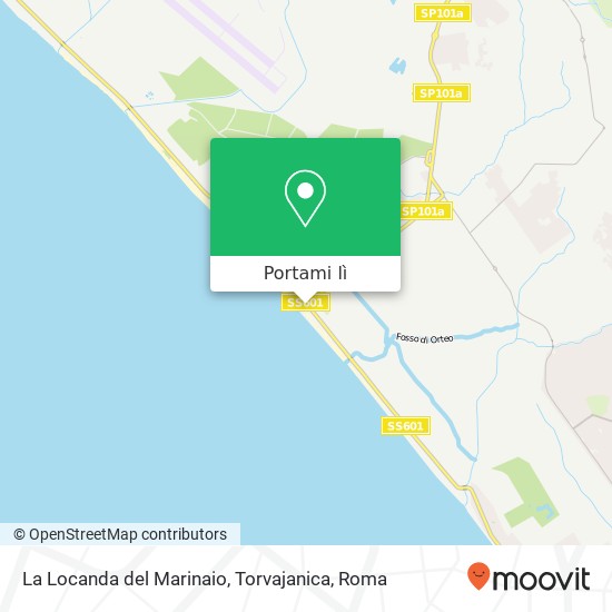 Mappa La Locanda del Marinaio, Torvajanica