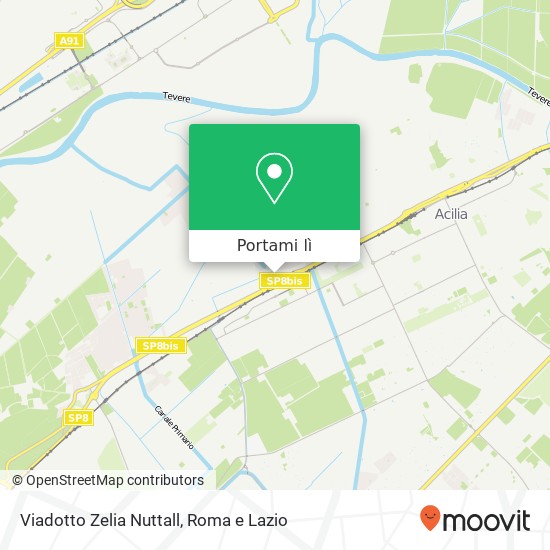 Mappa Viadotto Zelia Nuttall