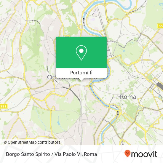 Mappa Borgo Santo Spirito / Via Paolo VI