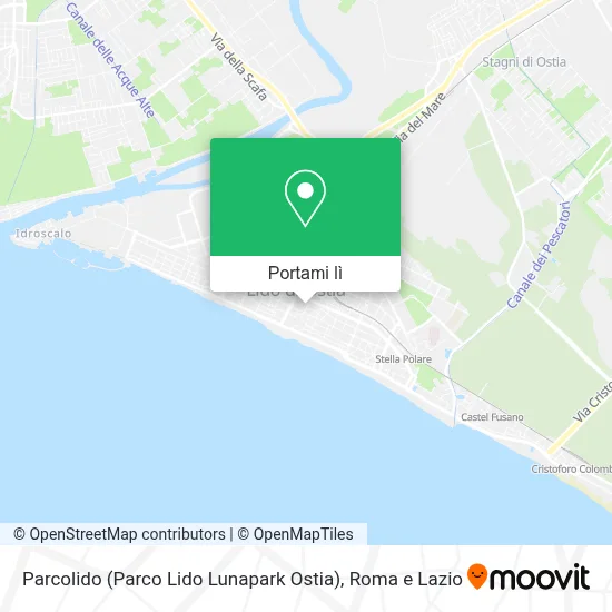 Mappa Parcolido (Parco Lido Lunapark Ostia)