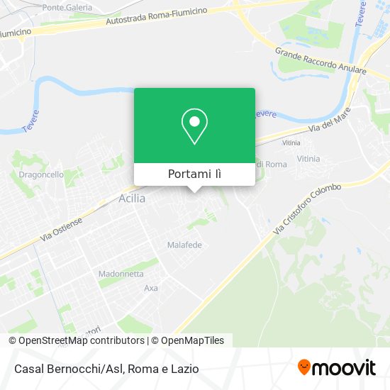 Mappa Casal Bernocchi/Asl