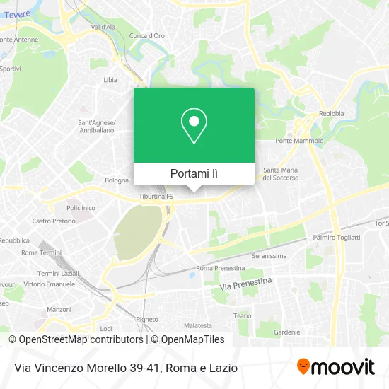 Mappa Via Vincenzo Morello 39-41