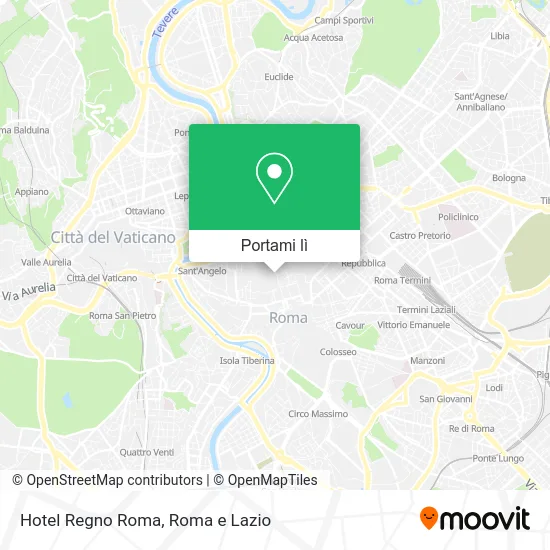 Mappa Hotel Regno Roma