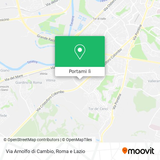 Mappa Via Arnolfo di Cambio