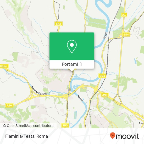 Mappa Flaminia/Testa