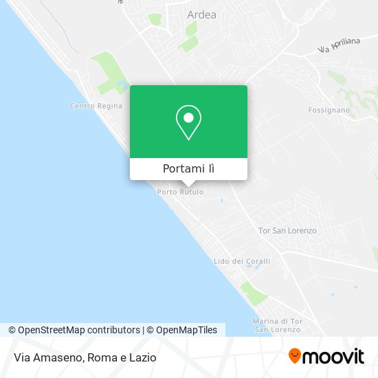 Mappa Via Amaseno