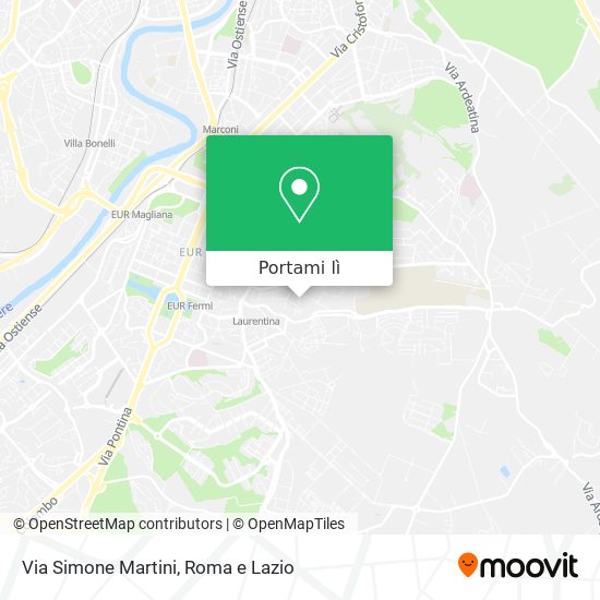 Mappa Via Simone Martini