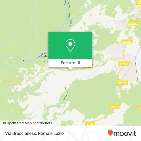 Mappa Via Braccianese
