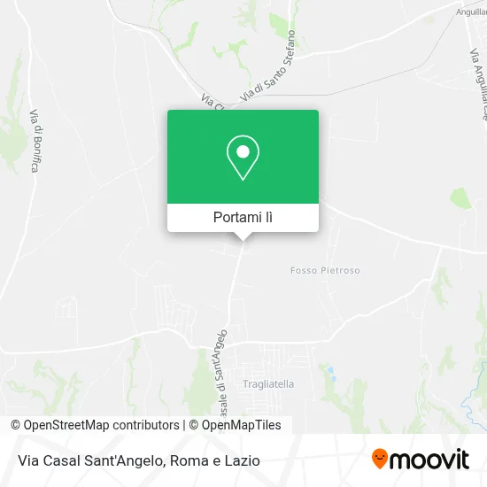Mappa Via Casal Sant'Angelo