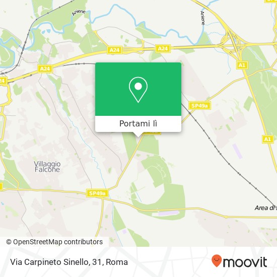 Mappa Via Carpineto Sinello, 31