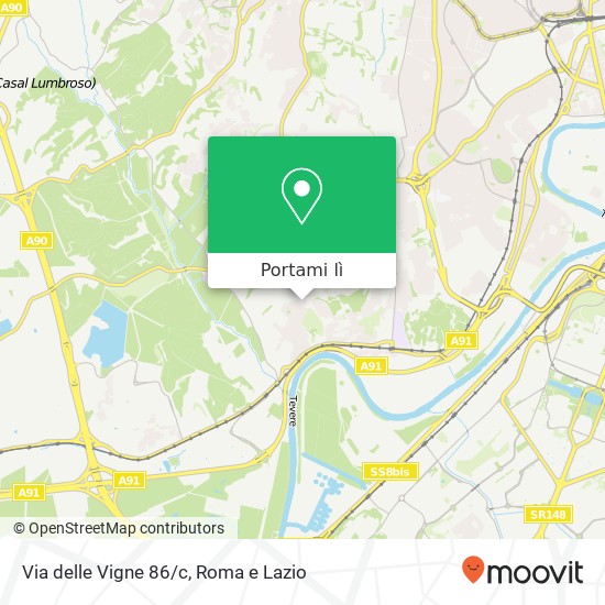 Mappa Via delle Vigne 86/c