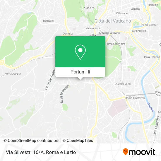 Mappa Via Silvestri 16/A