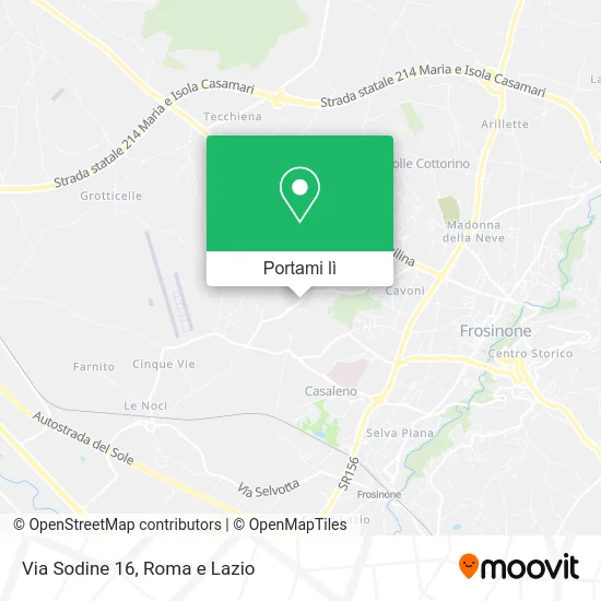 Mappa Via Sodine 16