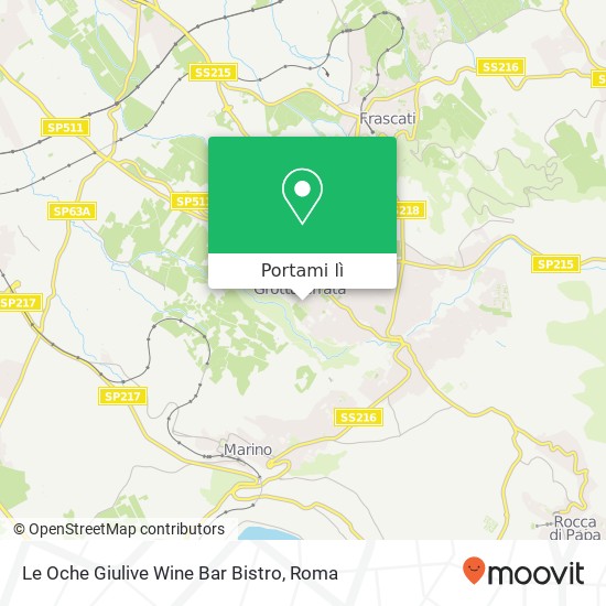 Mappa Le Oche Giulive Wine Bar Bistro