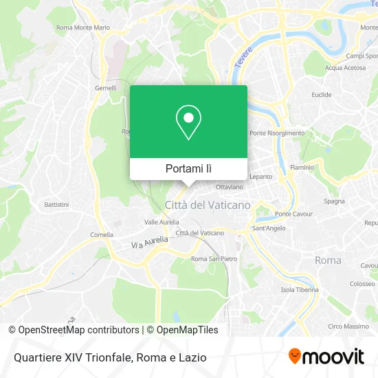 Mappa Quartiere XIV Trionfale