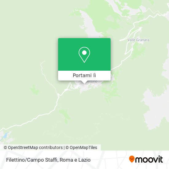 Mappa Filettino/Campo Staffi
