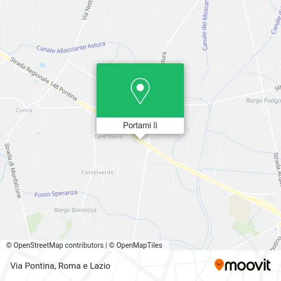 Mappa Via Pontina