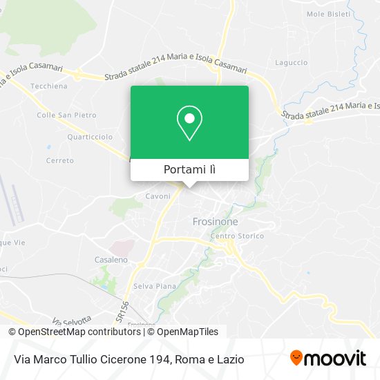 Mappa Via Marco Tullio Cicerone 194