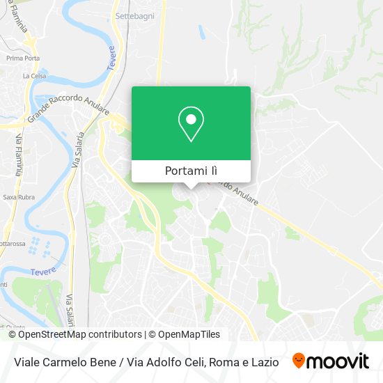 Mappa Viale Carmelo Bene / Via Adolfo Celi