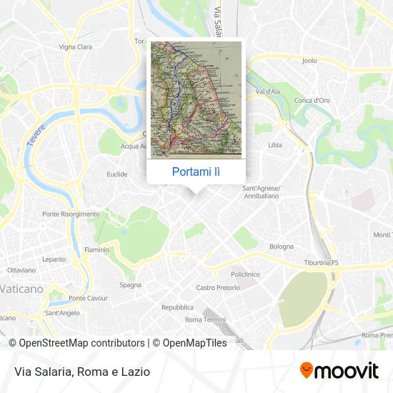 Mappa Via Salaria
