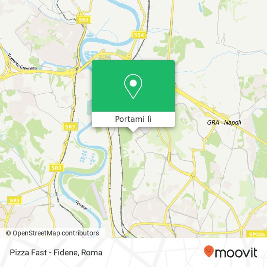 Mappa Pizza Fast - Fidene
