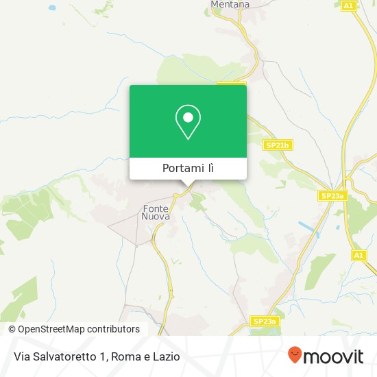 Mappa Via Salvatoretto 1