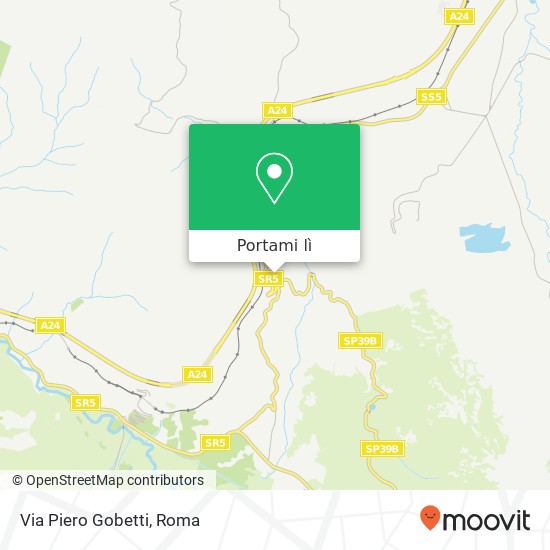 Mappa Via Piero Gobetti