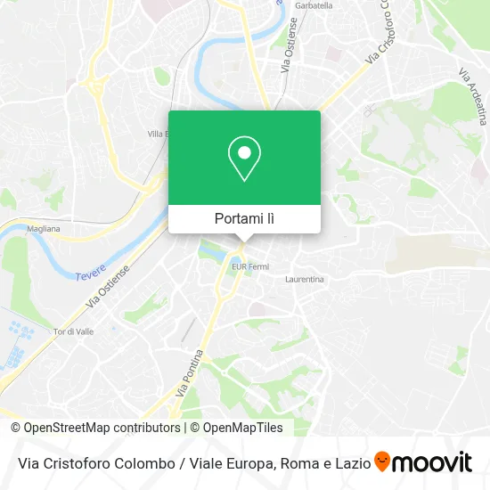 Mappa Via Cristoforo Colombo / Viale Europa