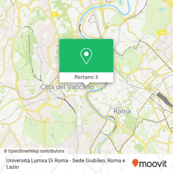 Mappa Università Lumsa Di Roma - Sede Giubileo