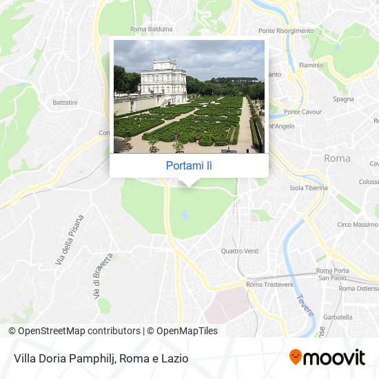 Mappa Villa Doria Pamphilj