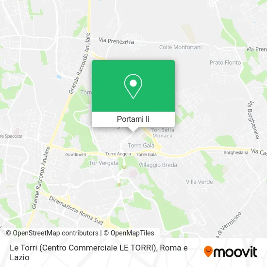Mappa Le Torri (Centro Commerciale LE TORRI)