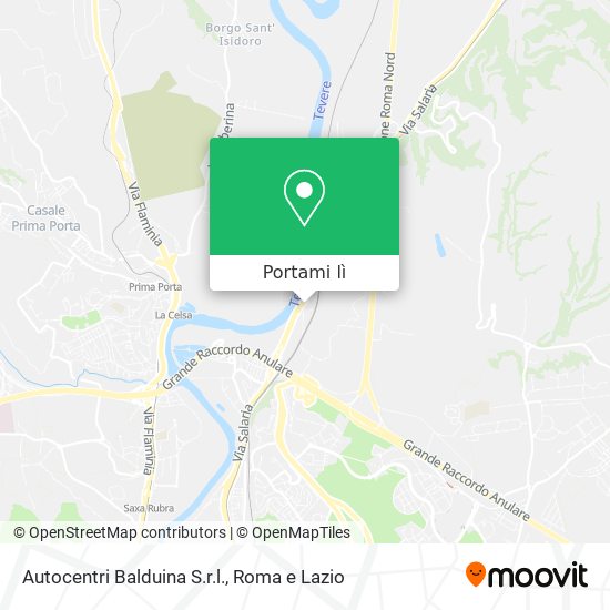 Mappa Autocentri Balduina S.r.l.